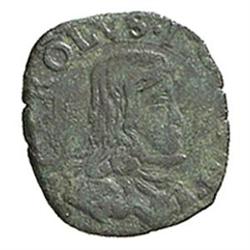 Milano  Carlo II (1674-1700) Quattrino col ritratto