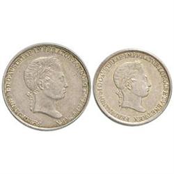 Milano  Ferdinando I (1835-1848) Lira e mezza lira del Giuramento 1838