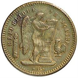 Milano  F.lli Munster, Galleria Vitt.Em. Gettone con al R/ Republique Francaise