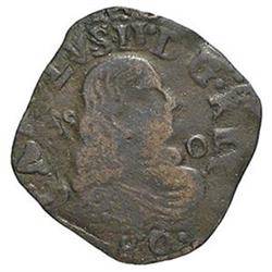 Napoli  Carlo II (1674-1700) Grano 1680 coniato al martello