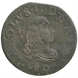 Napoli  Carlo II (1674-1700). Tornese 1680 coniato al bilancere