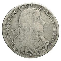 Napoli  Carlo II (1674-1700). Tarì 1688