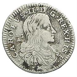 Napoli  Carlo II (1674-1700). 8 grani 1688