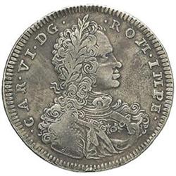 Napoli  Carlo VI (1707-1734) Mezzo ducato 1715