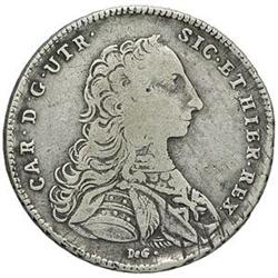 Napoli  Carlo di Borbone (1734-1759). Piastra 1752