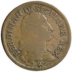 Napoli  Ferdinando IV (1759-1816). Grano da 12 cavalli 1791
