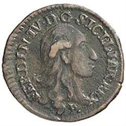 Napoli  Ferdinando IV (1759-1799) Quattrino 1791 Reali Presidi di Toscana