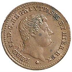 Napoli  Ferdinando II (1830-1859). Mezzo tornese 1833