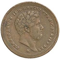 Napoli  Ferdinando II (1830-1859). 2 tornesi 1843