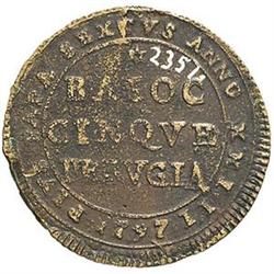 Perugia  Pio VI (1775-1799). Madonnina 1797 A.XXIII