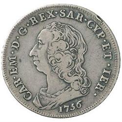 Carlo Emanuele III (1730-1773). Scudo nuovo da 6 lire di II tipo, 1756