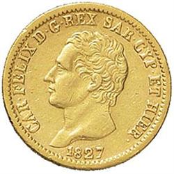 Carlo Felice (1821-1831). 20 lire 1827T