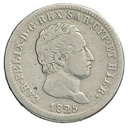 Carlo Felice (1821-1831) 2 lire 1825T