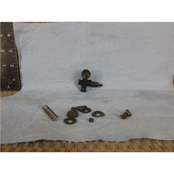 Parts of a Mossberg no.4 (S-104) peep sight