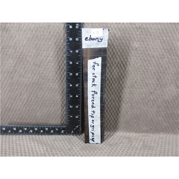 Ebony for Forend Tip or Grip Caps 9 1/4" X 1 3/4" X 1 5/8"