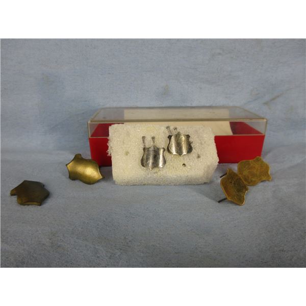 6 - Gun Stock Shield Inlays - Some may be Sterling Silver