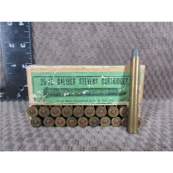 Collector Ammo - 25-25 Stevens Winchester - Box of 20