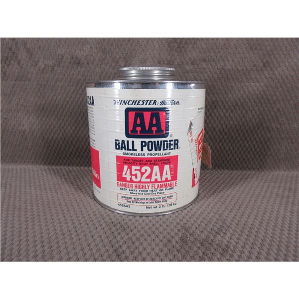 452AA Winchester Ball Powder - 3 LB Can - Appears full