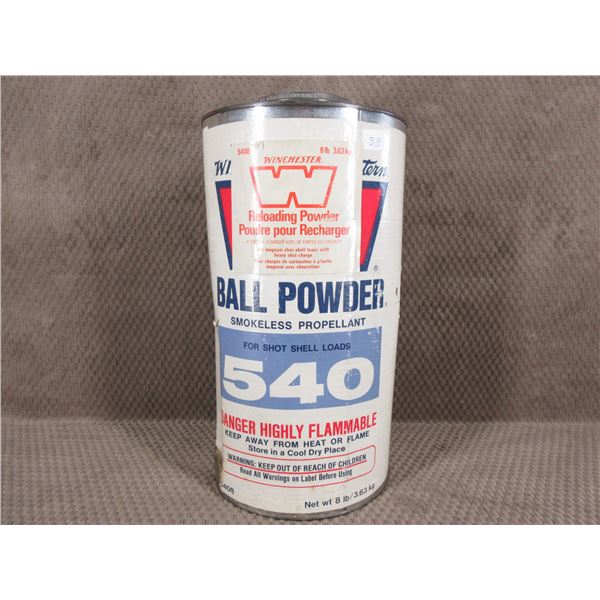 540 Winchester Ball Powder - 8 LB Can - Not Full