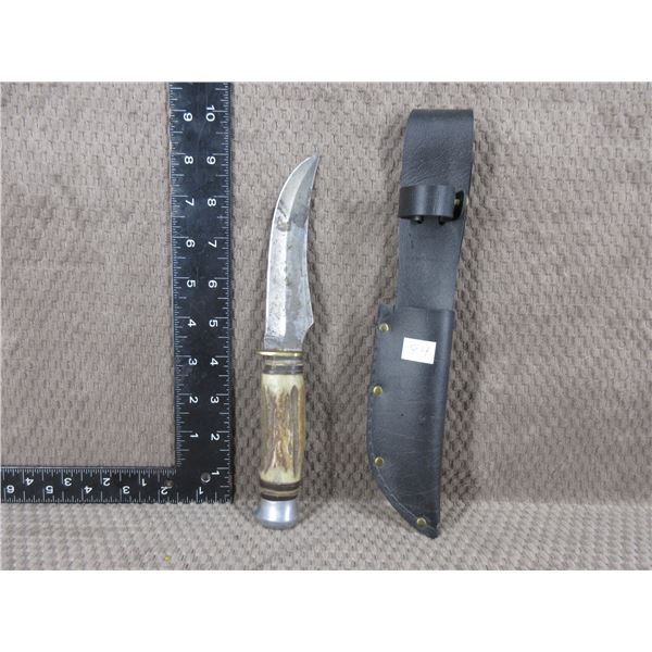 Vintage 495 EECE Brand Solingen Germany Knife & Sheath