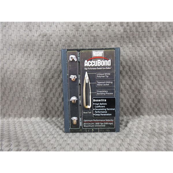 35 Caliber Nosler Accubond - 225gr, .358 Spitzer Box of 50