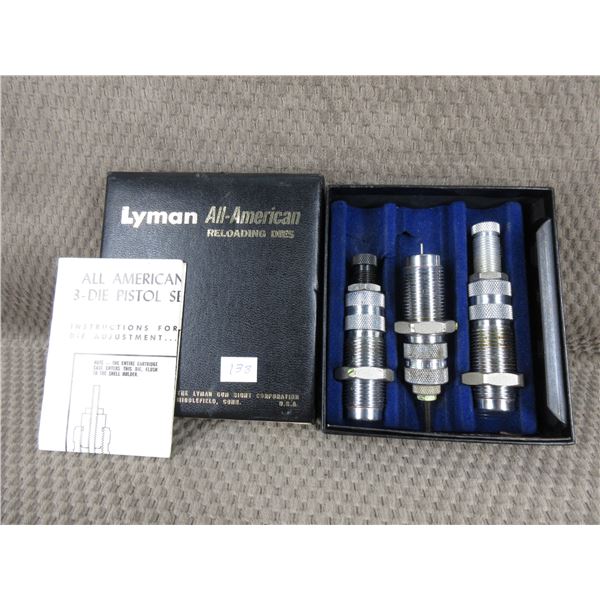 38/357 Lyman All-American 3 Die Pistol Set