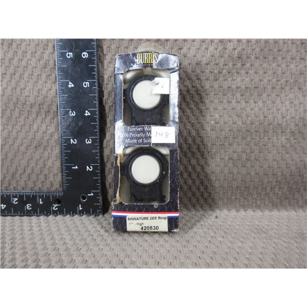 Burris 1" Zee Rings High #420530 Gloss Black - NEW