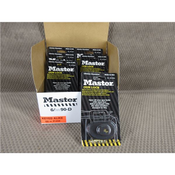 NEW Master Trigger Locks No. 90-D Keyed Alike - Box of 6