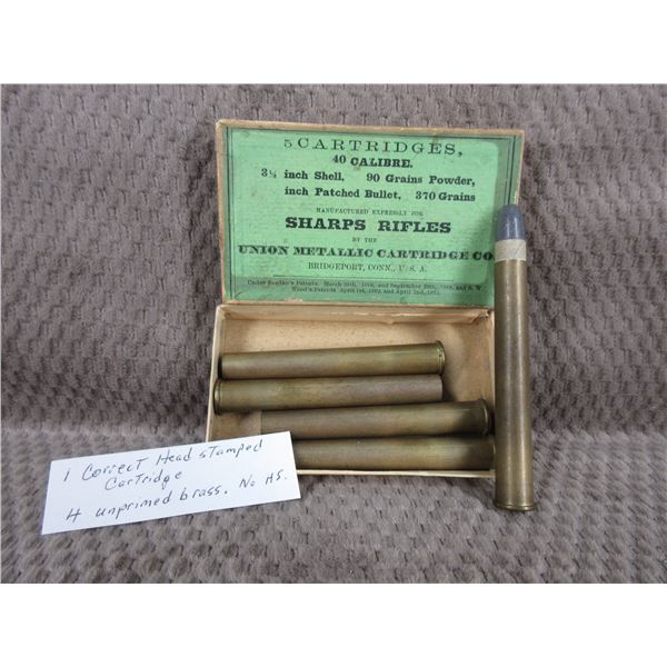 Collector Ammo - 40 Cal 3 1/4" Sharps Rifle Union Metallic