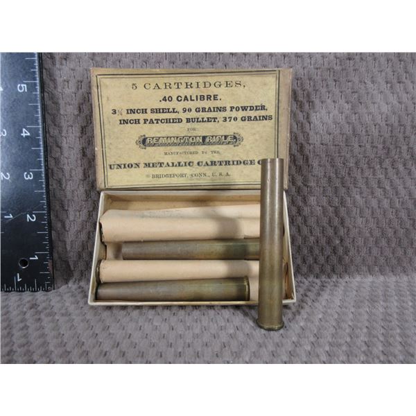 Collector Ammo - Remington Rifle 40 Calibre Union Metallic Cartridges Co.