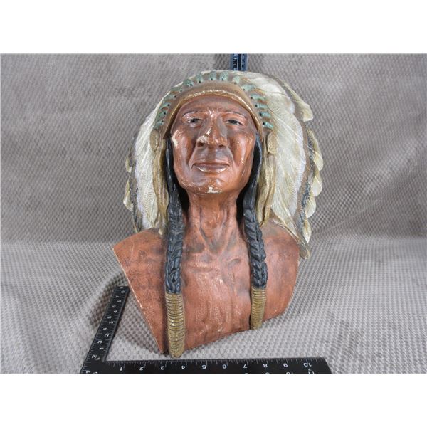 Bust of First Nations Chief by Williams, Circa 1930