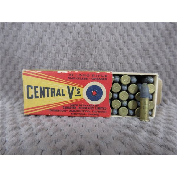 Collector Ammo - Central V's by CIL 22 LR - Box of 50