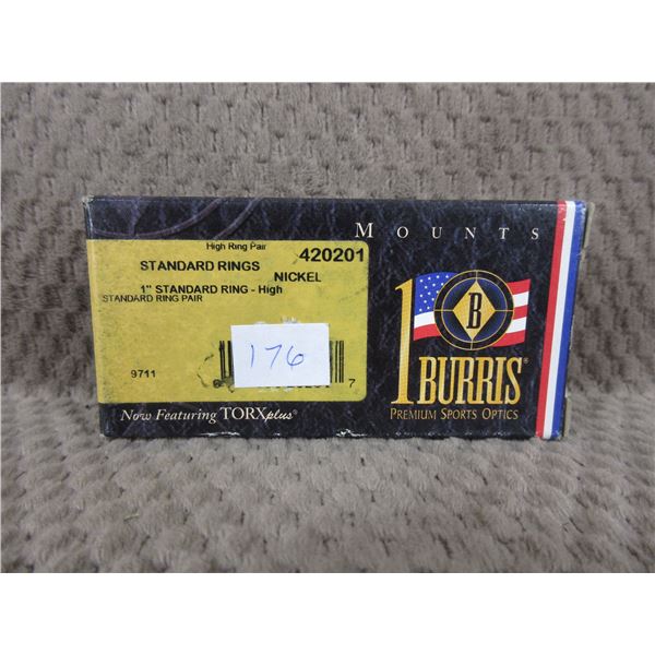 Burris 1" Standard Rings High 420201 Nickel - NEW