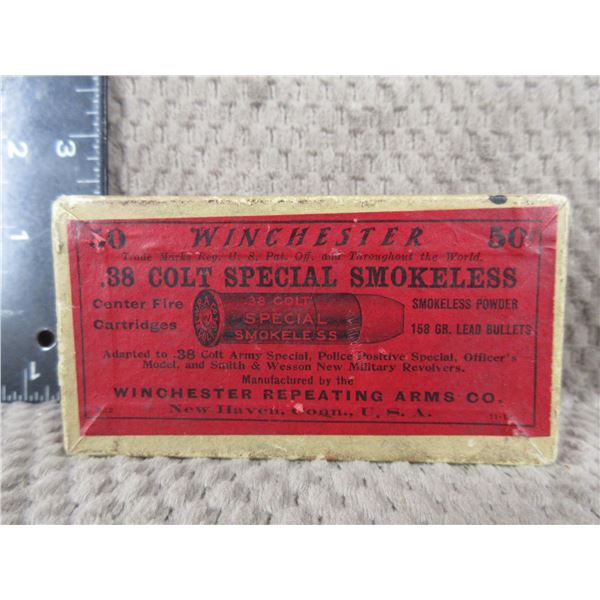 Collector Ammo - 38 Colt Winchester -  Sealed Box of 50
