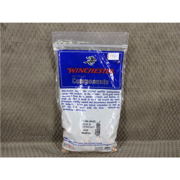 44 Caliber Win. 200gr SP (44-40) Unopened Bag of 100