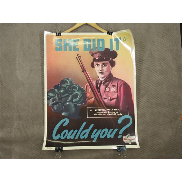 Canada WWII Propaganda Poster