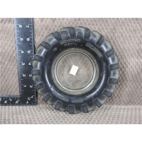 Vintage - Dominion Royal Farm Tractor Tire Ashtray