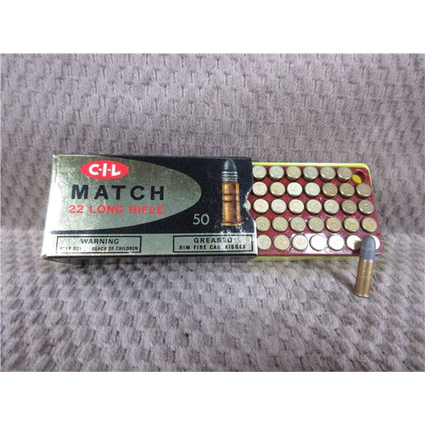 Collector Ammo - Match by CIL 22 LR - Box of 50