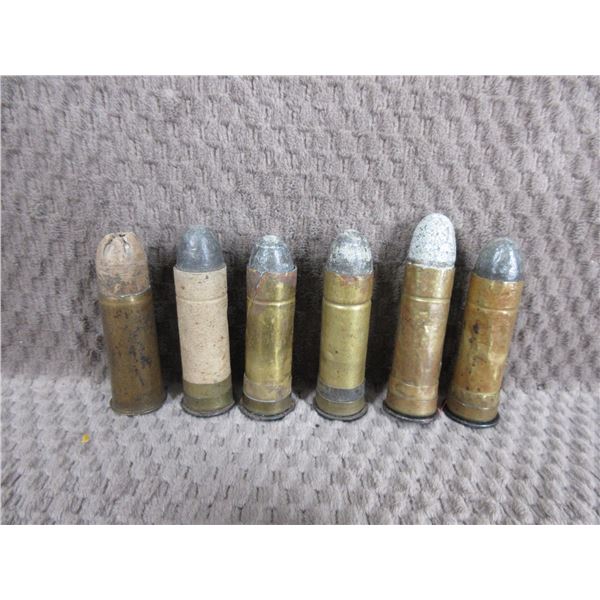 577 Snider 6 Cartridges - 4 Rolled, 1 Paper, 1 Shotshell