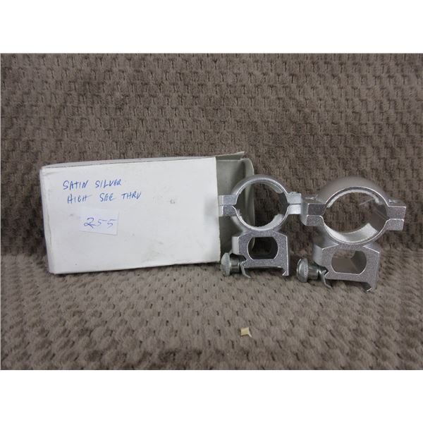 Satin Silver High See Through Rings - NEW