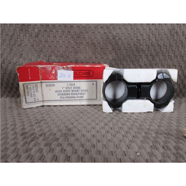 Refield 1" Split High JR/SR Scope Mount Rings - NEW