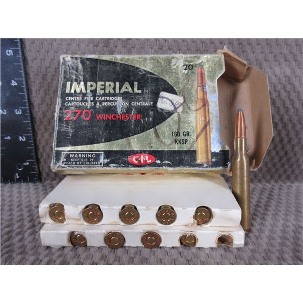 270 Win Imperial by CIL 160gr KKSP Box of 19
