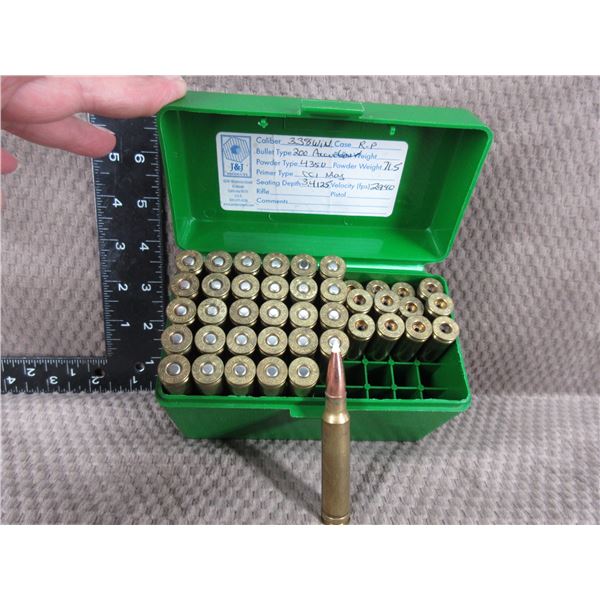 338 Win Mag - Reloads sold as componets