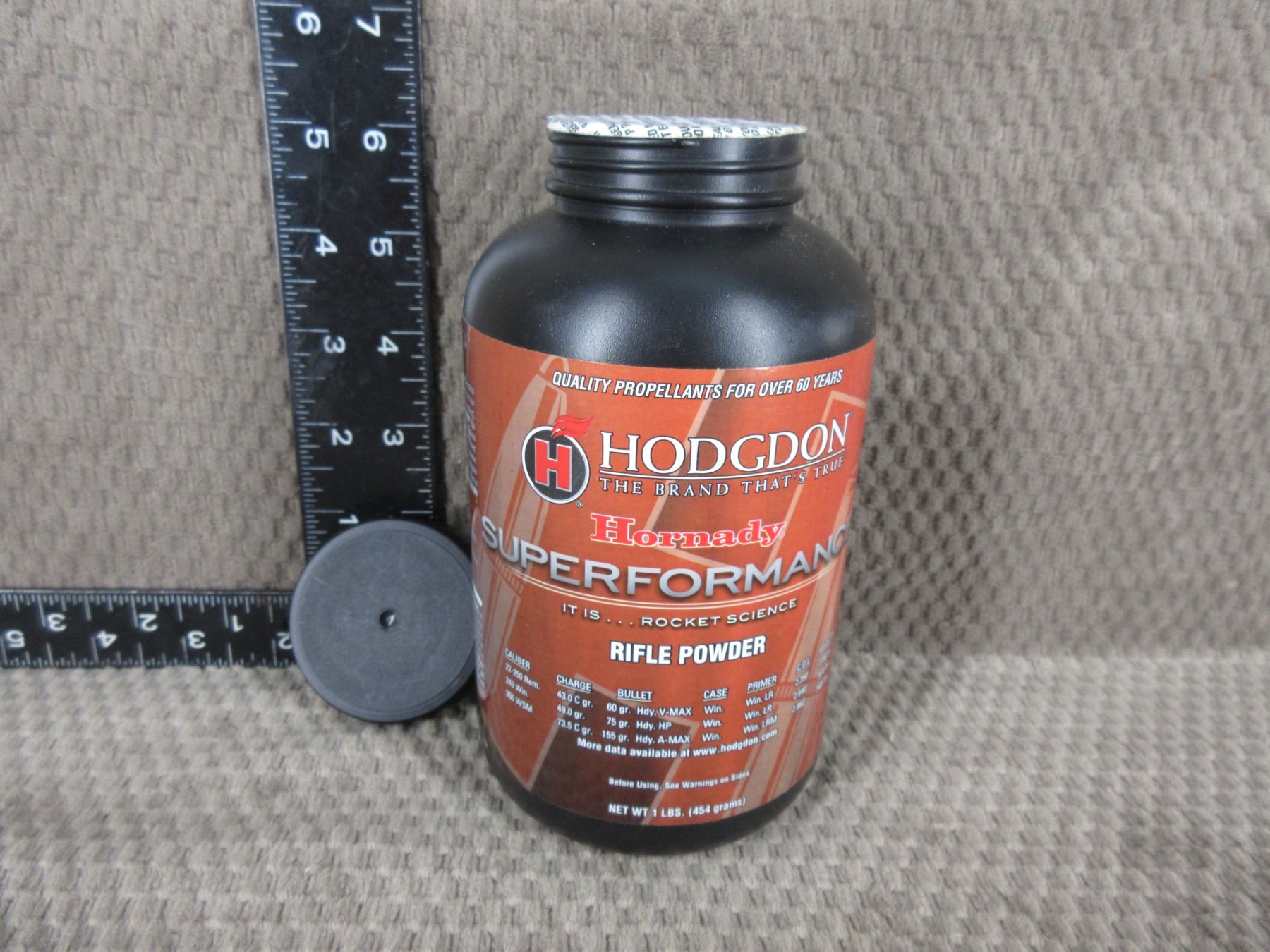 Hodgdon Hornady Superformance Rifle Powder - Sealed