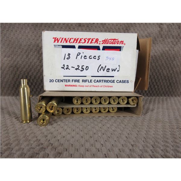 22-250 Rem. Brass NEW - Box of 18