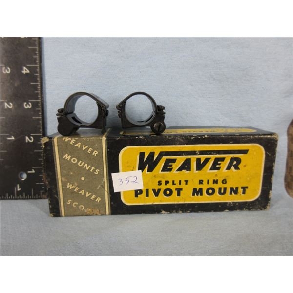 Weaver 3/4" Pivot Mount Rings - New Old Stock
