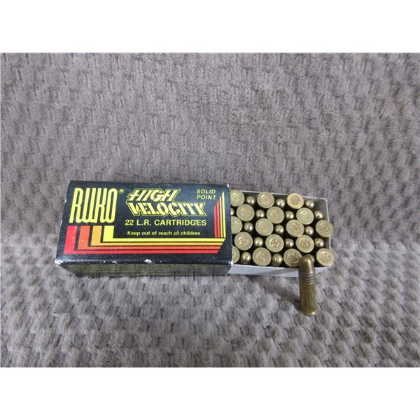 Collector Ammo - High Velocity by Ruko 22 LR - Box of 50