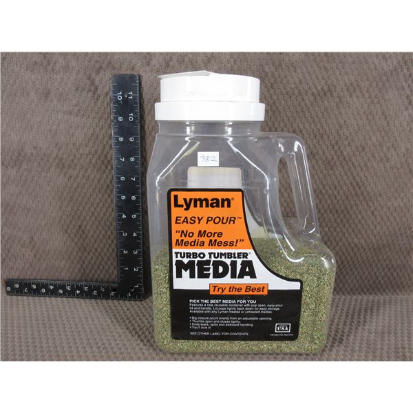 Part Jug of Lyman Turbo Tumbler Media - Corncob Green