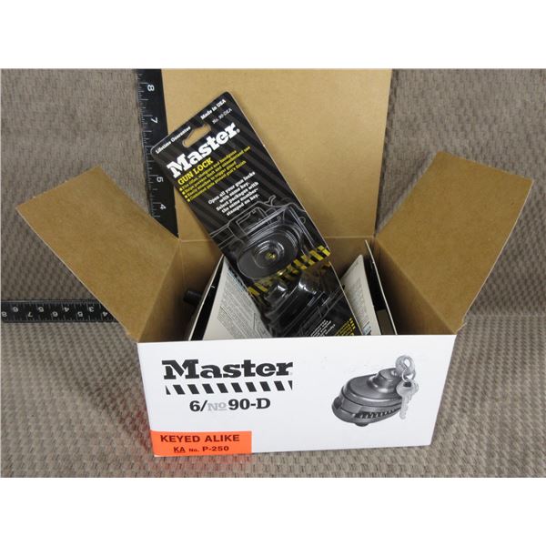 NEW Master Trigger Locks No. 90-D Keyed Alike - Box of 6