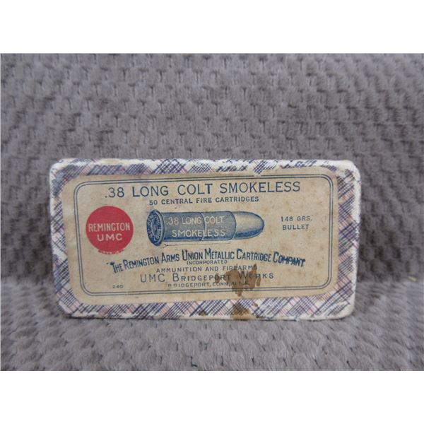 Collector Ammo - 38 Long Colt by Rem - Sealed Box of 50